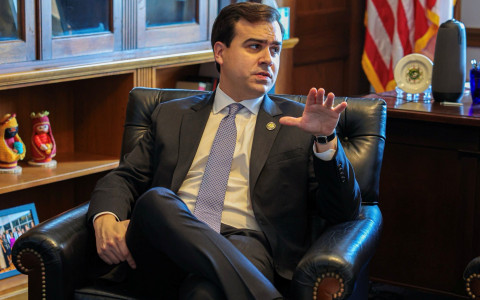 Resident Commissioner in his office