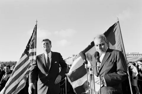 JFK visits Puerto Rico